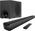 110W Soundbar with Subwoofer Detachable 2-in-1 Bluetooth 5.3 ARC Optical AUX 3 EQ Modes – Black