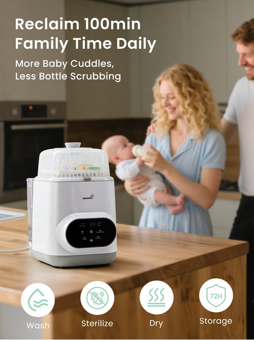 Bottle Washer Steriliser & Dryer All-in-One for Baby Bottles – Pro
