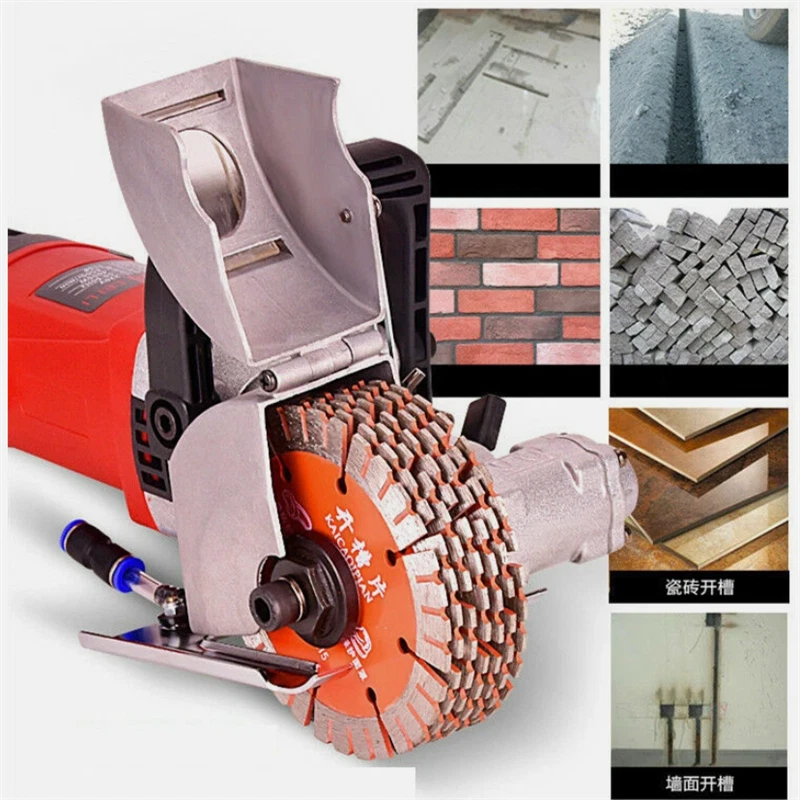 SUSEMSE Wall Chaser 4800W Wall Grooving Machine Channels Cutter, Concrete Slotting Machine for Cutting Slotting Marble Concrete Grooves 5000r/min